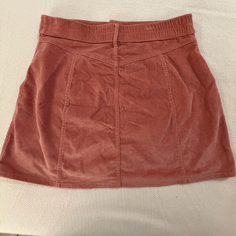 AERIE Women’s Corduroy Mini Button Skirt size L. - Picture 4 of 9